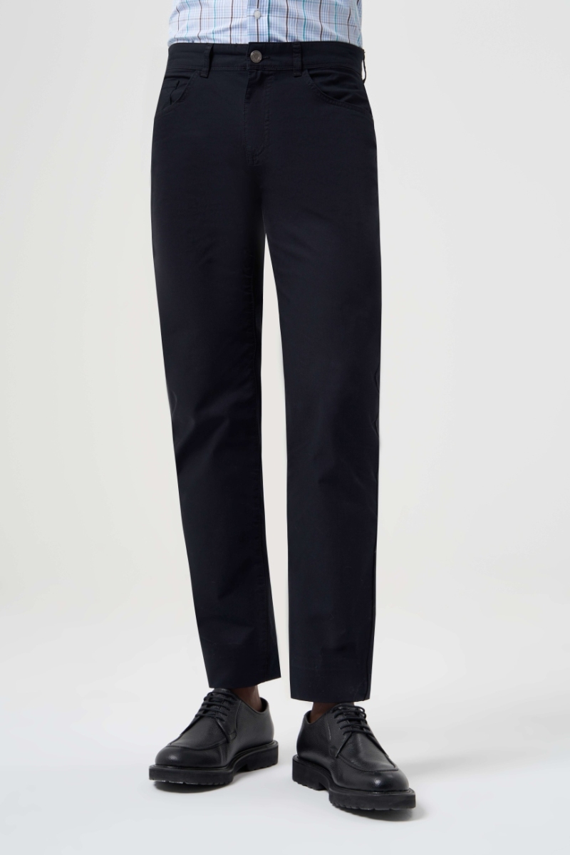 Siyah Pamuk 5 Cepli Spor Erkek Pantolon - 1