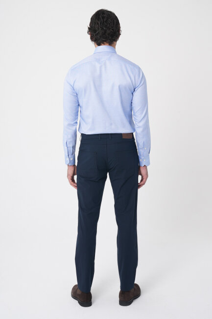 Lacivert Pamuk 5 Cepli Spor Erkek Pantolon - 4