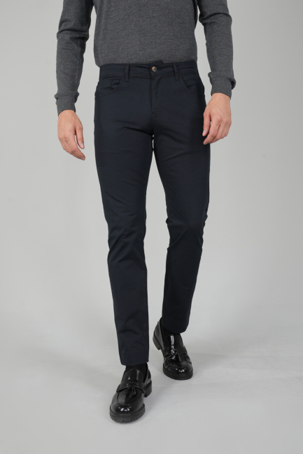 Siyah Pamuk 5 Cepli Spor Erkek Pantolon 