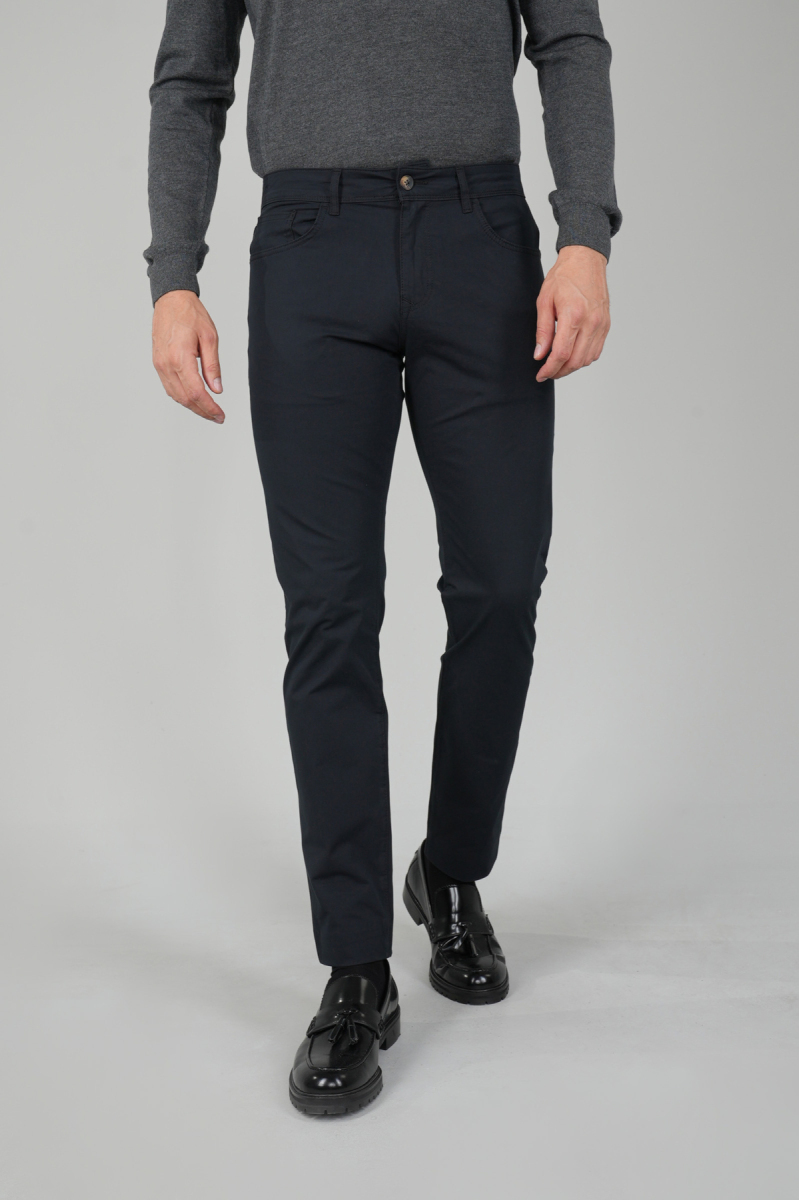 Siyah Pamuk 5 Cepli Spor Erkek Pantolon - 1