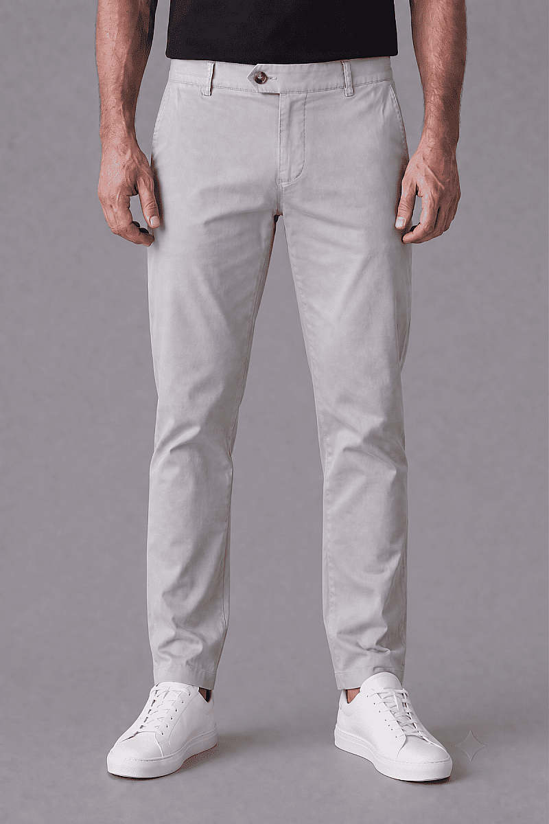 Gri Pi̇lesi̇z Spor Pantolon - 1