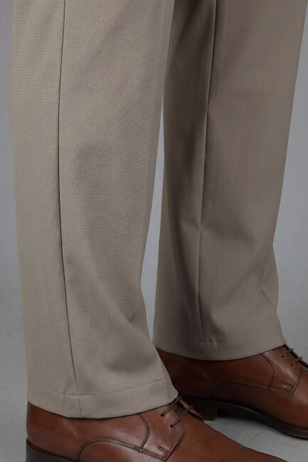 Erkek Lastikli Bağcıklı Spor Jagger Bej Pantolon - 3