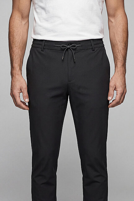 Haki Fermuarli Bağcikli Lastikli Spor Jogger Trousers (1)