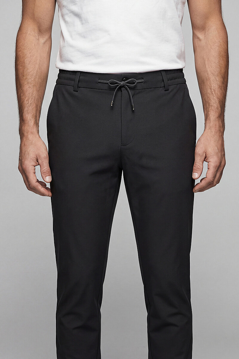 Haki Fermuarlı Bağcıklı Lastikli Spor Jogger Pantolon - 2