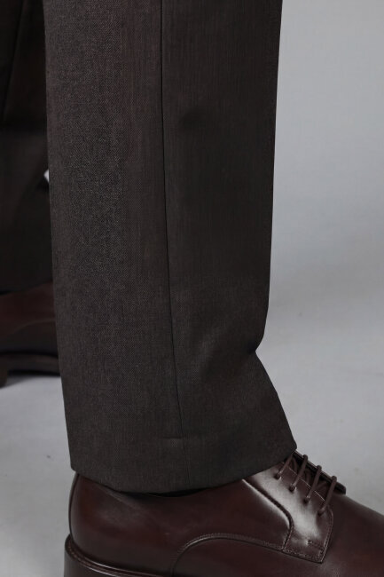 Erkek Jagger Klasik Marfil Kahve Pantolon - 3