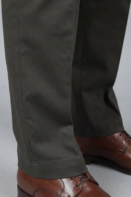 Erkek 4 Cepli Haki Klasik Pantolon - 3