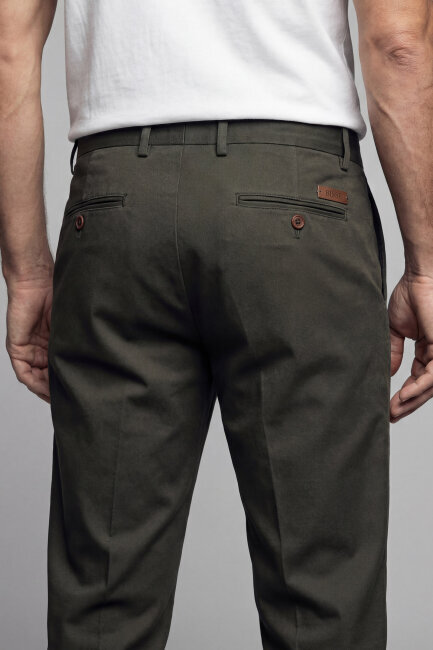 Erkek 4 Cepli Haki Klasik Pantolon (1)