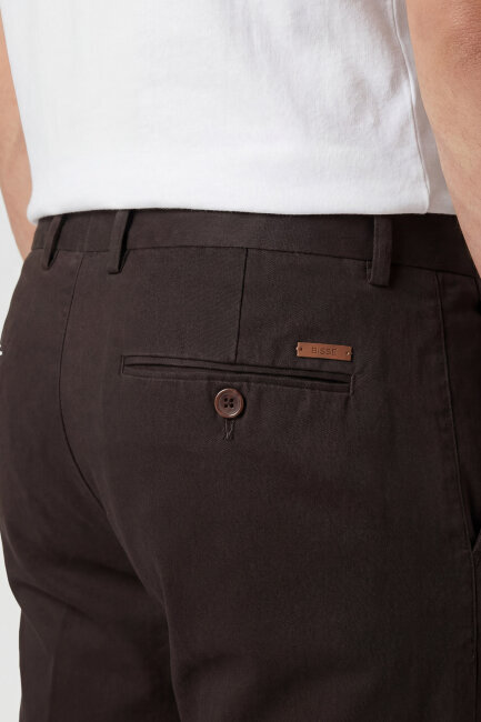 Erkek 4 Cepli Kahve Klasik Pantolon - 3