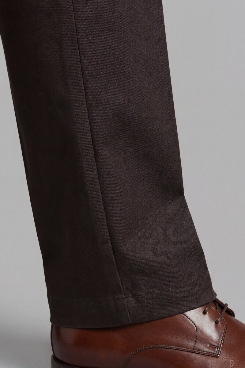 Erkek 4 Cepli Kahve Klasik Pantolon - 4