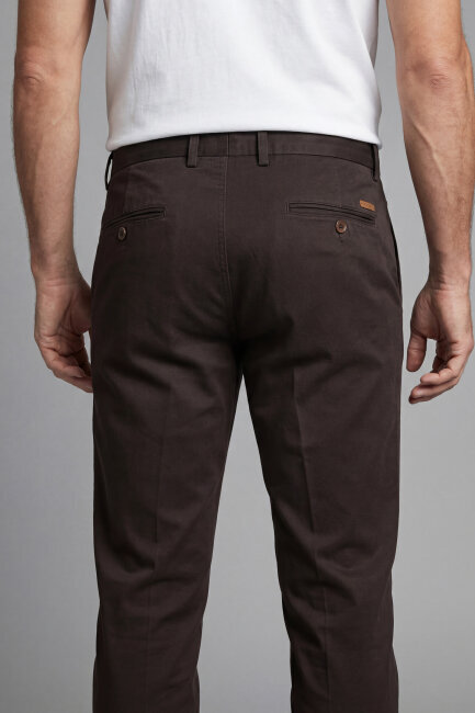 Erkek 4 Cepli Kahve Klasik Pantolon - 2