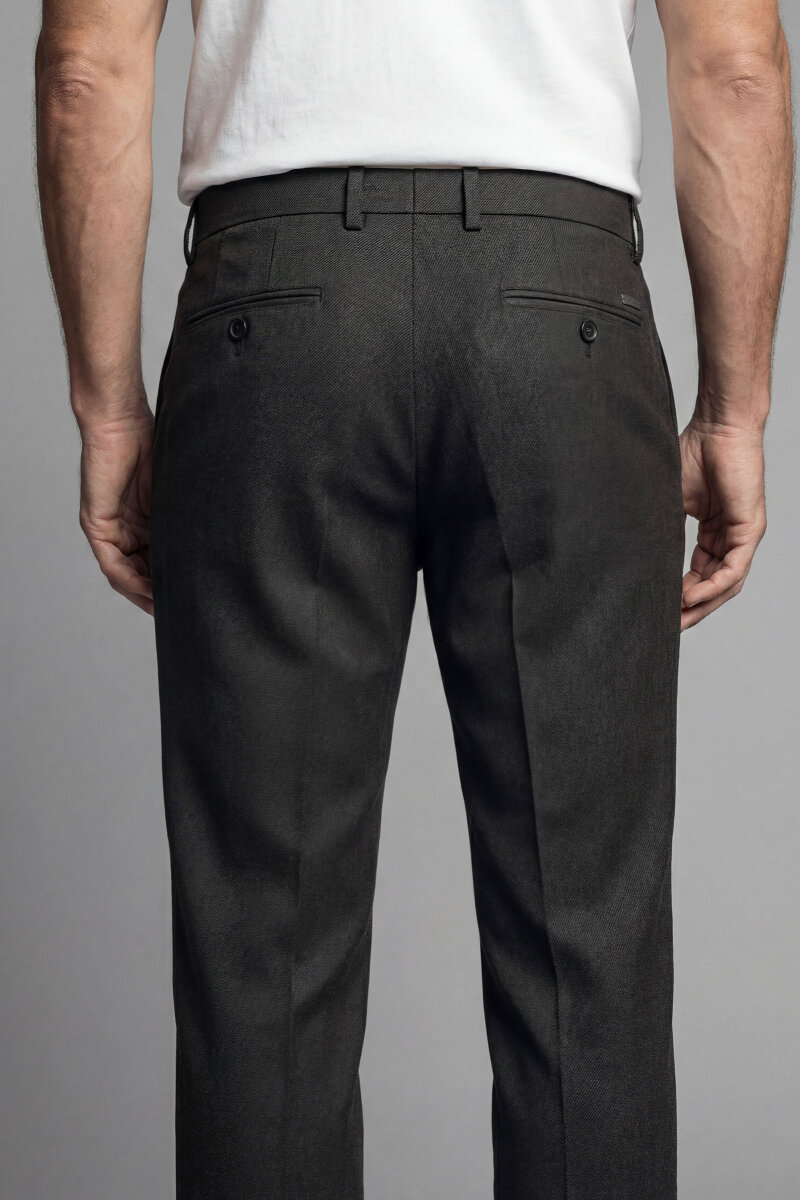 Erkek 4 Cepli Klasik Haki Pantolon - 2