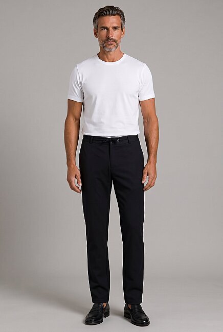 Lacivert Polyester Fermuarlı Jagger Pantolon Spor - 5