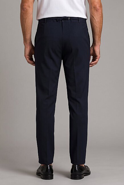 Lacivert Polyester Fermuarlı Jagger Pantolon Spor - 2