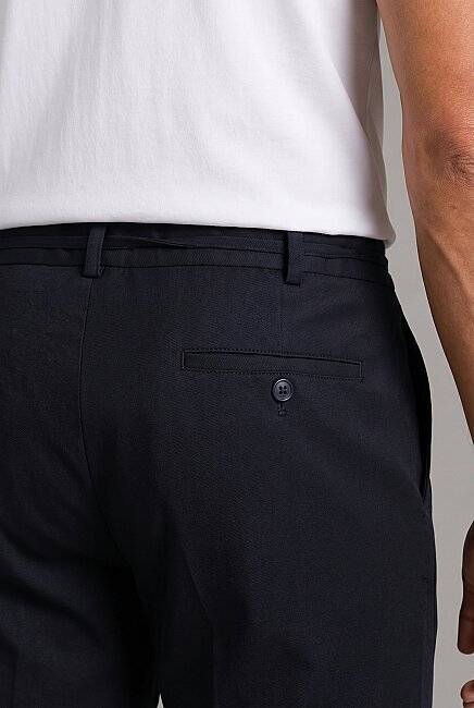 Lacivert Polyester Fermuarlı Jagger Pantolon Spor - 3