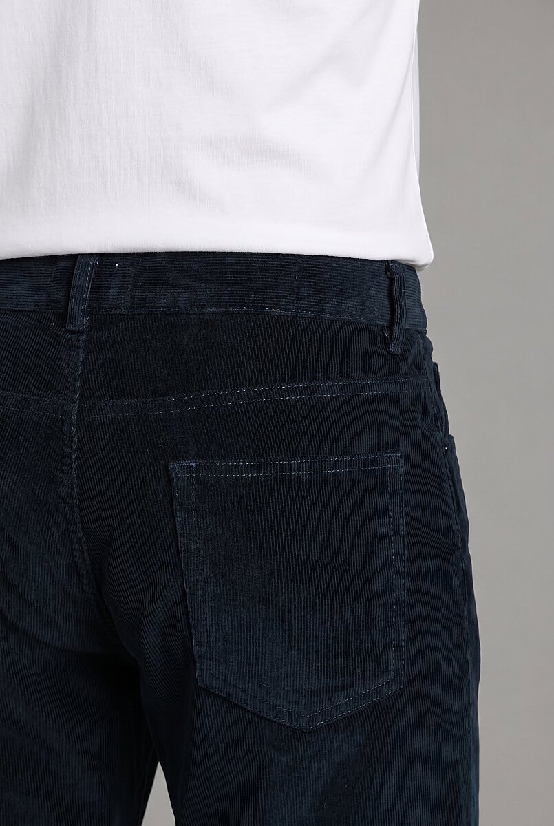 Açık Lacivert Kadife Fermuarlı Spor Pantolon - 3