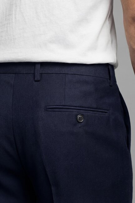 PPNK 25201 FLANEL KLASİK PANTOLON A.lacivert - 5