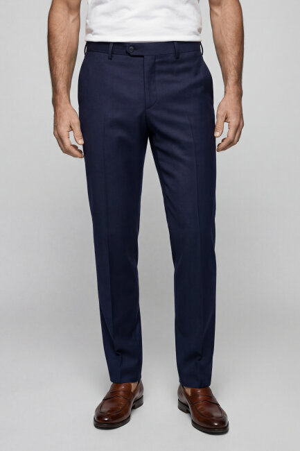 PPNK 25201 FLANEL KLASİK PANTOLON A.lacivert - 1