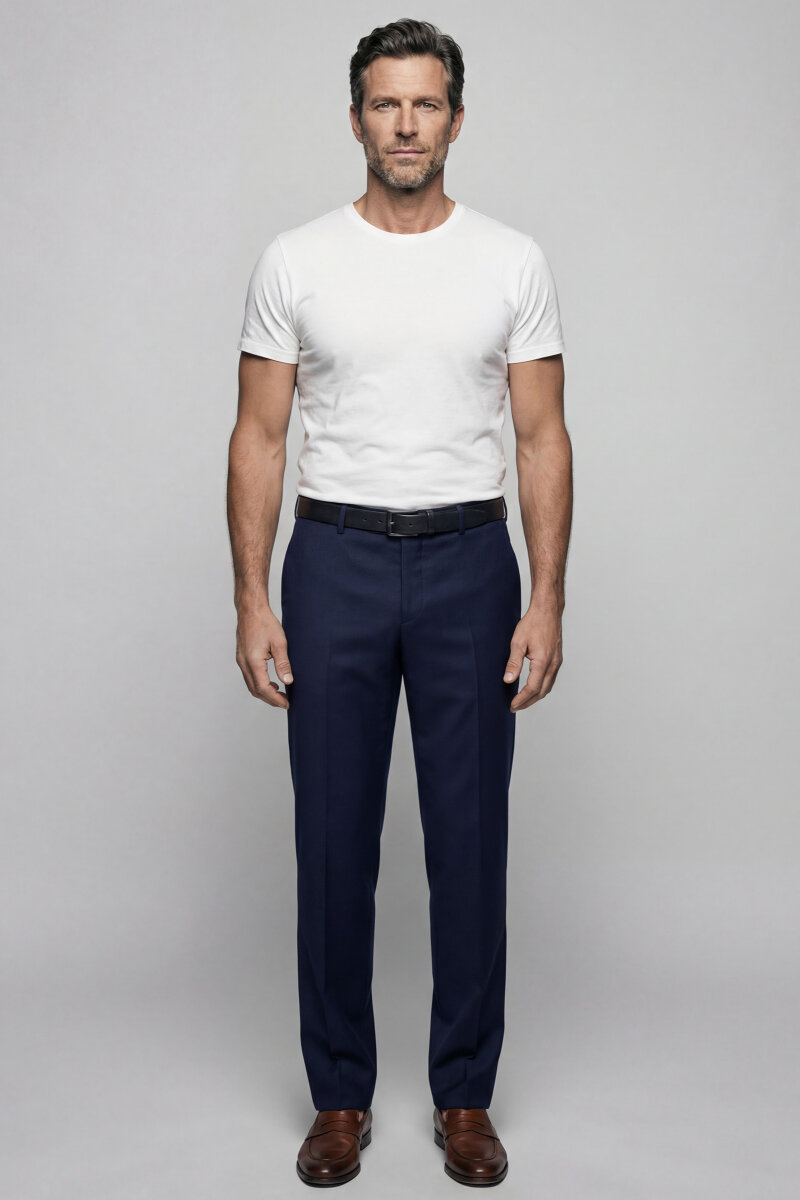 PPNK 25201 FLANEL KLASİK PANTOLON A.lacivert - 3