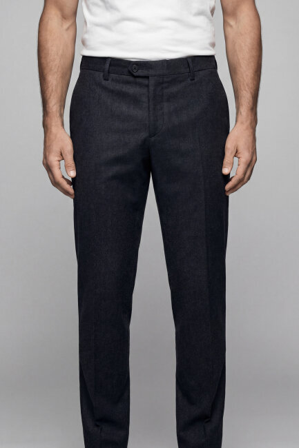 PPNK 25201 FLANEL KLASİK PANTOLON Antrasıt