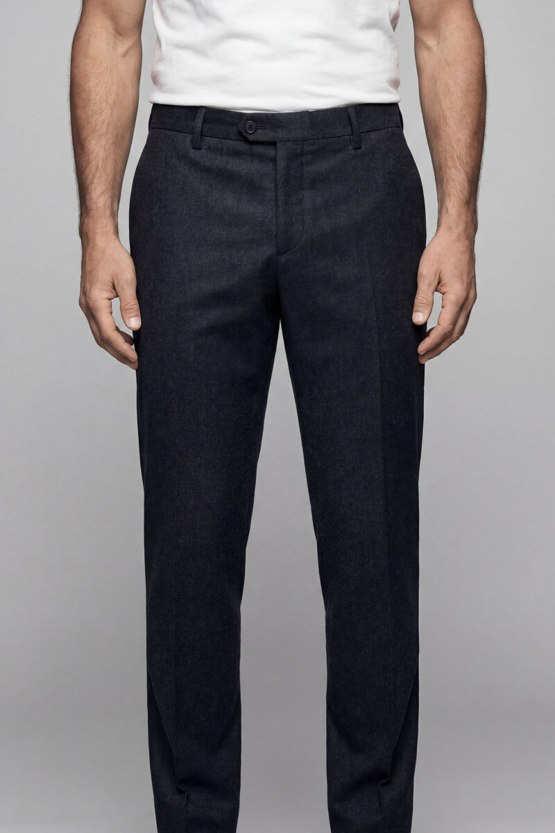 PPNK 25201 FLANEL KLASİK PANTOLON Antrasıt - 1