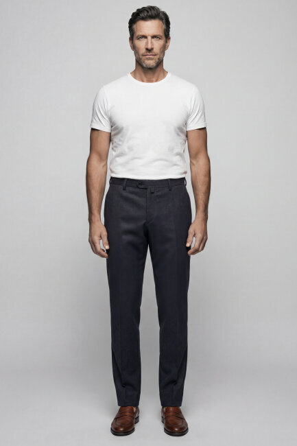 PPNK 25201 FLANEL KLASİK PANTOLON Füme - 3