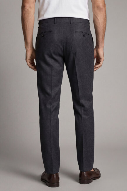 PPNK 25201 FLANEL KLASİK PANTOLON Füme (1)