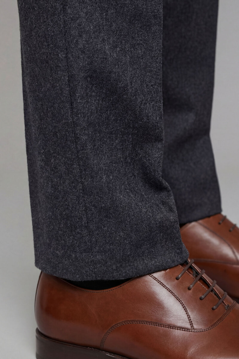 PPNK 25201 FLANEL KLASİK PANTOLON Füme - 5