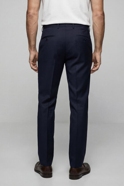 PPNK 25201 FLANEL KLASİK PANTOLON Lacivert (1)