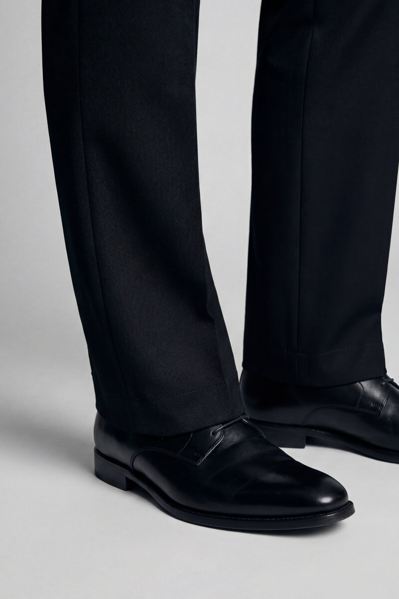 PPNK 25201 FLANEL KLASİK PANTOLON Sıyah - 4