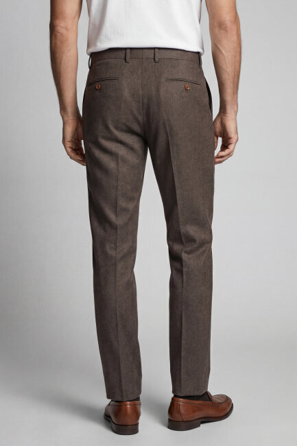 PPNK 25201 FLANEL KLASİK PANTOLON Vizon - 2