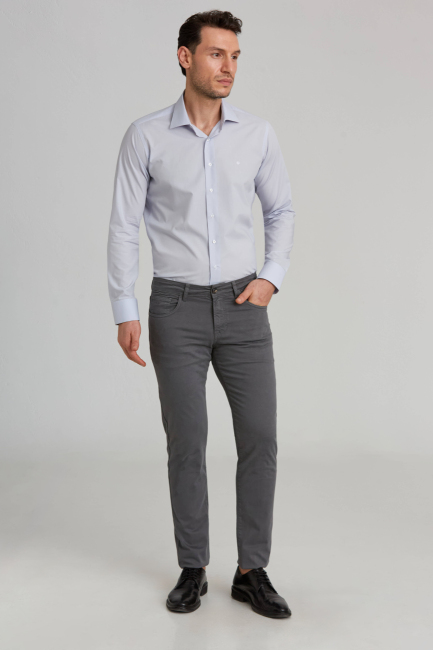 Regular Fit 5 Cepli Kahve Gabardin Spor Erkek Pantolon - 3