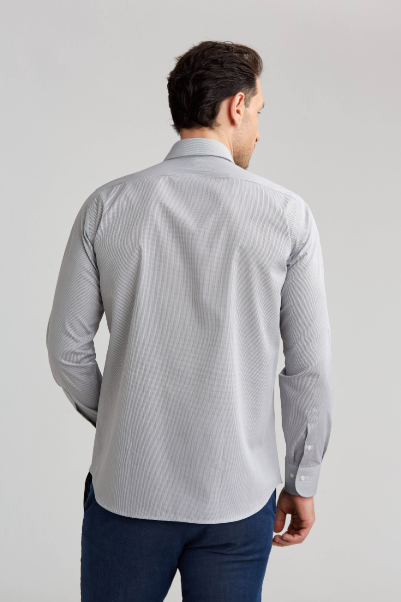 Regular Fit Açık Kahve İtalyan Kumaş Erkek Gömlek - 2