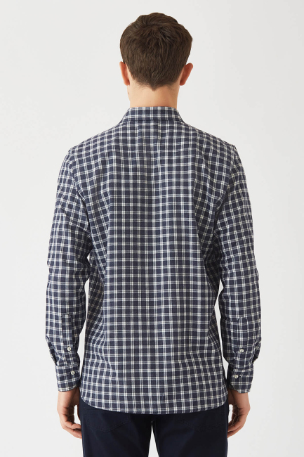 Regular Fit Antrasit Ram Yaka Spor Erkek Gömlek - 2