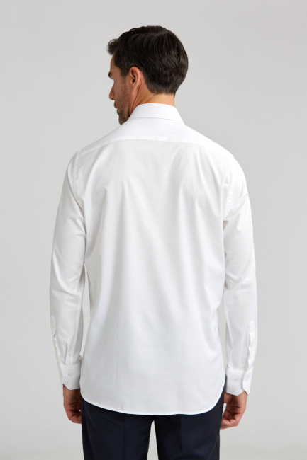 Regular Fit Beyaz Klasik Erkek Gömlek (1)