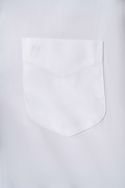 Regular Fit Beyaz Saten Basic Erkek Gömlek - 3