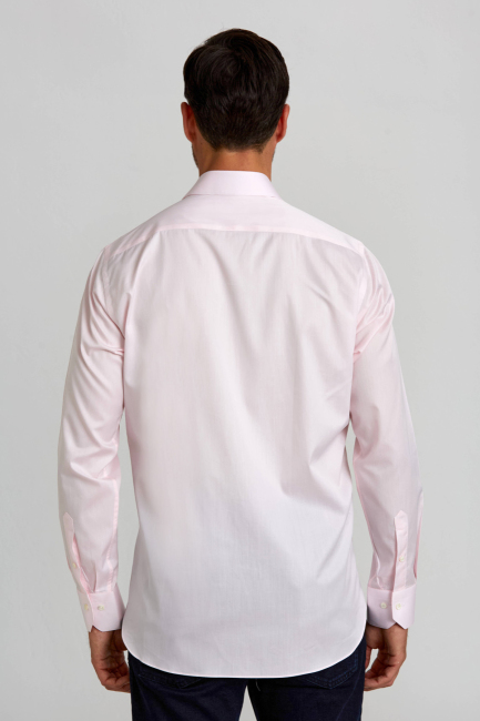 Regular Fit İtalyan Kumaş Platinum Pembe Erkek Gömlek - 2