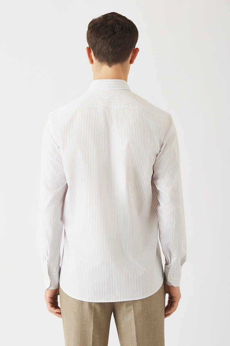 Regular Fit Kahve Spor Erkek Gömlek (1)