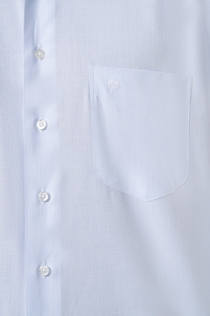 Regular Fit Klasik Açık Mavi Erkek Gömlek - 3