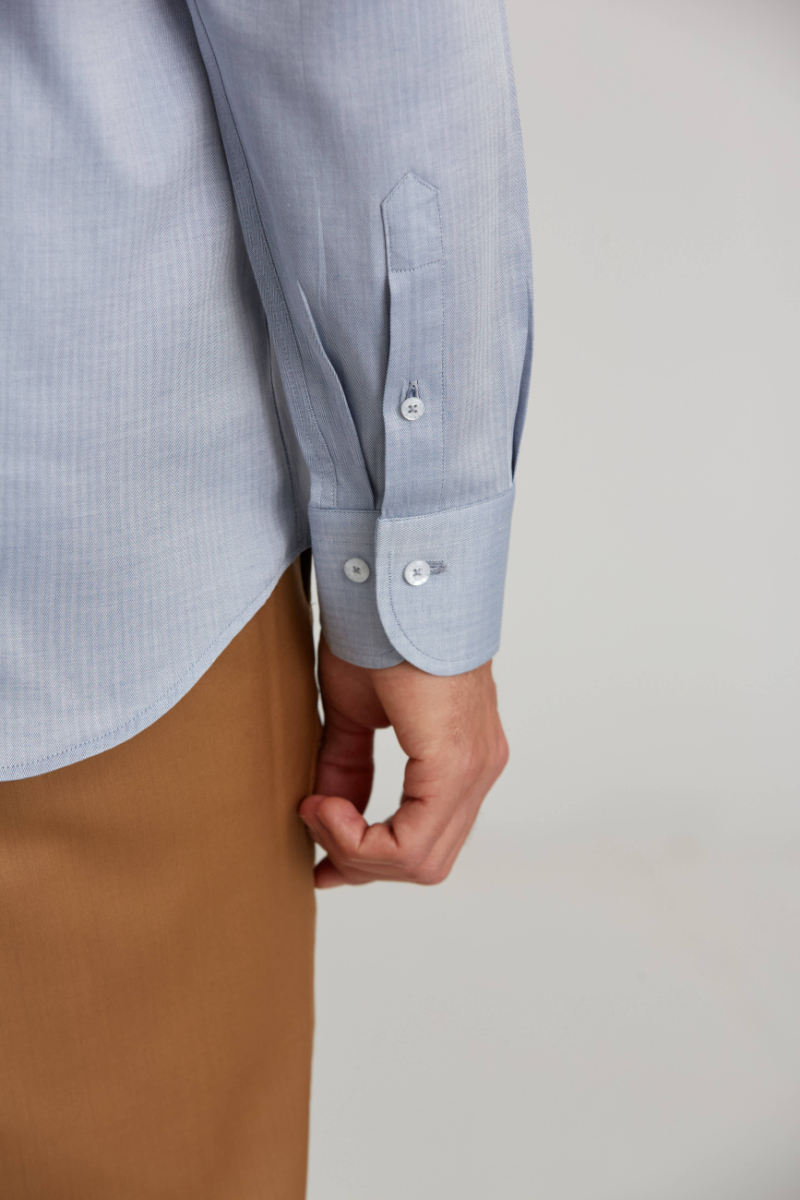 Regular Fit Klasik Antrasit Gri Erkek Gömlek - 5