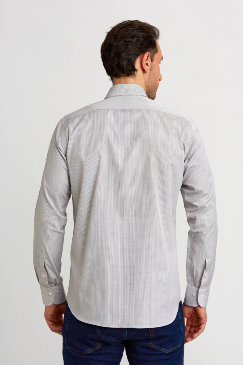 Regular Fit Coffee Classic Men's Shirt - 2