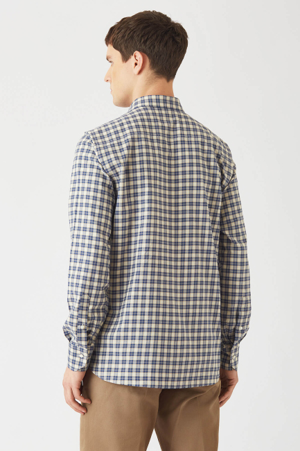 Regular Fit Lacivert Spor Erkek Gömlek - 2