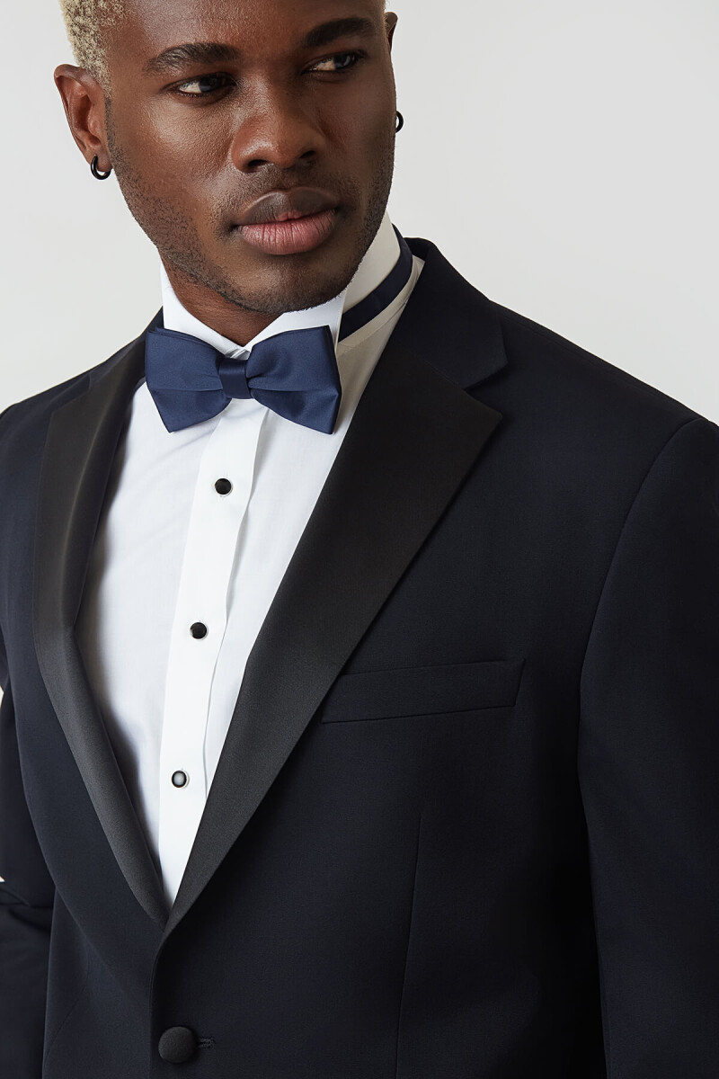 Regular Fit Mono Yaka Lacivert Erkek Smokin Takım - 3