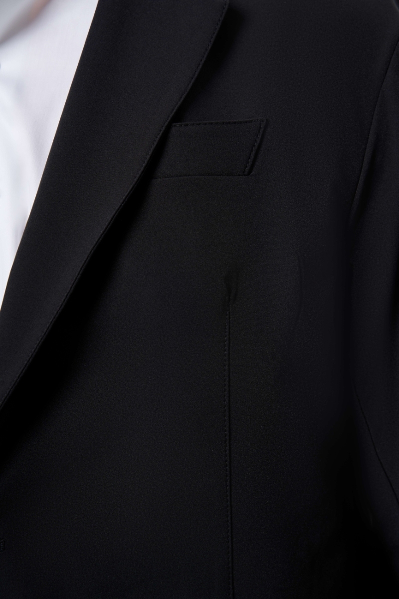 Regular Fit Mono Yaka Siyah Erkek Spor Ceket - 3