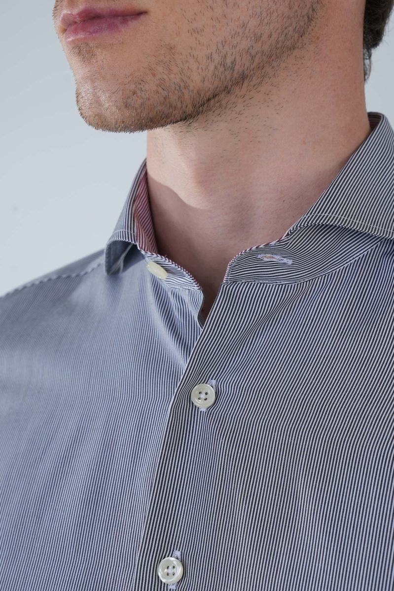 Regular Fit Napoli Yaka Uzun Kol Pamuk Yeşil Erkek Gömlek - 4