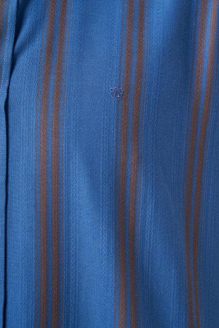 Regular Fit Paşa Yaka Kol İçi Apoletli Açık Mavi Erkek Gömlek - 3