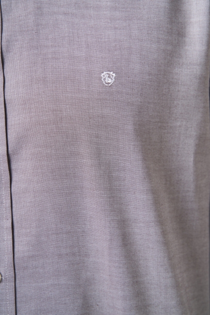 Regular Fit Paşa Yaka Kol İçi Apoletli Kahve Spor Erkek Gömlek - 3