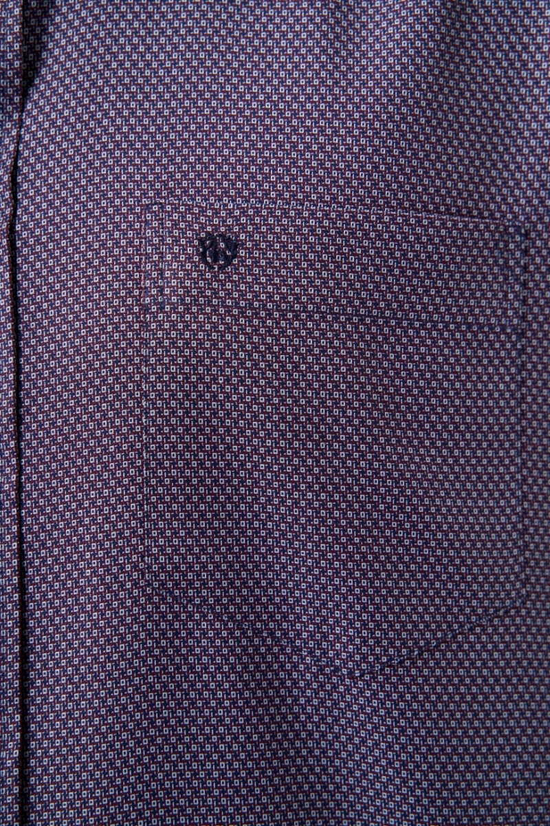 Regular Fit Paşa Yaka Lila Basic Spor Erkek Gömlek - 3