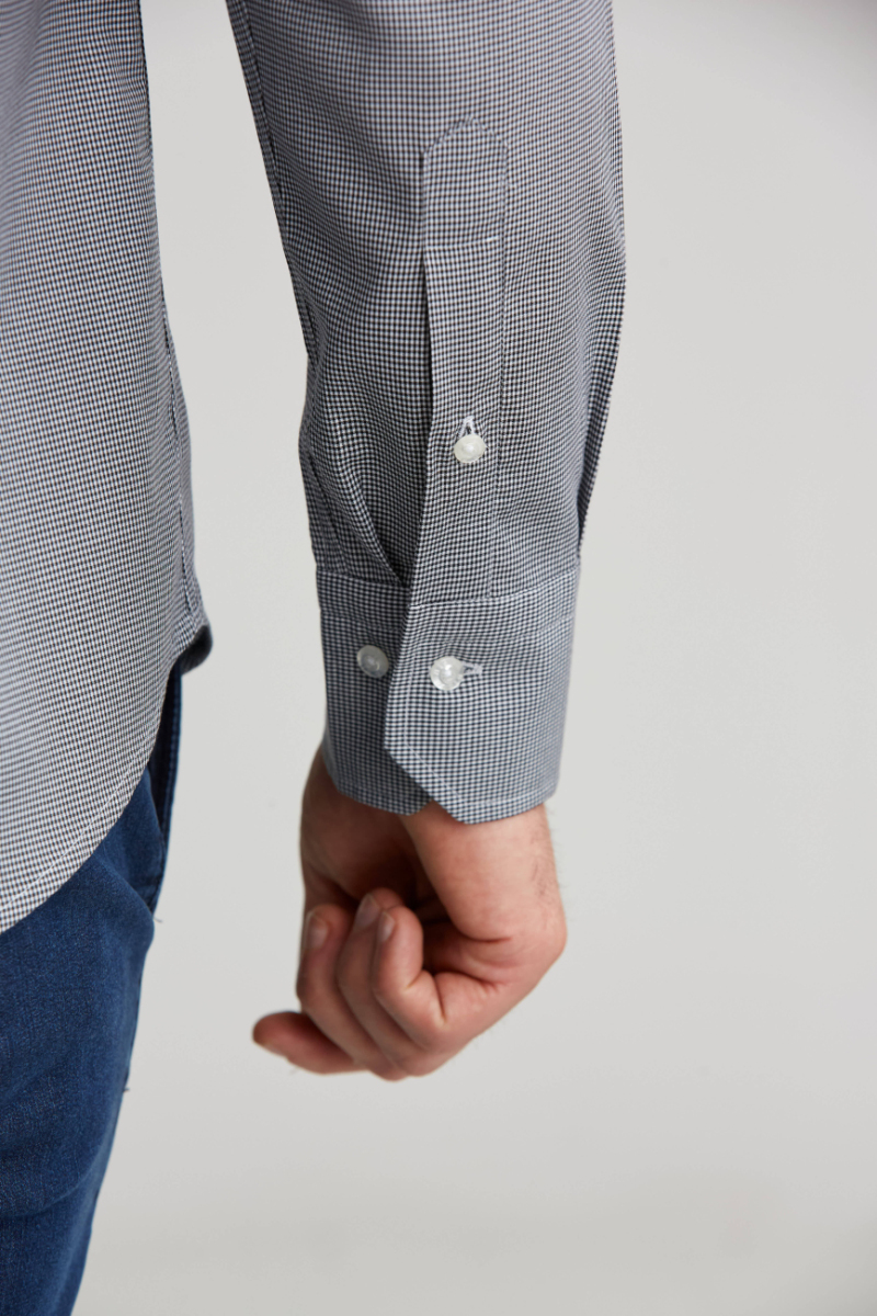 Regular Fit Black Men's Shirt - 4