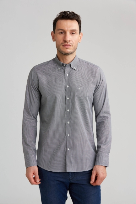 Regular Fit Black Men's Shirt - 1