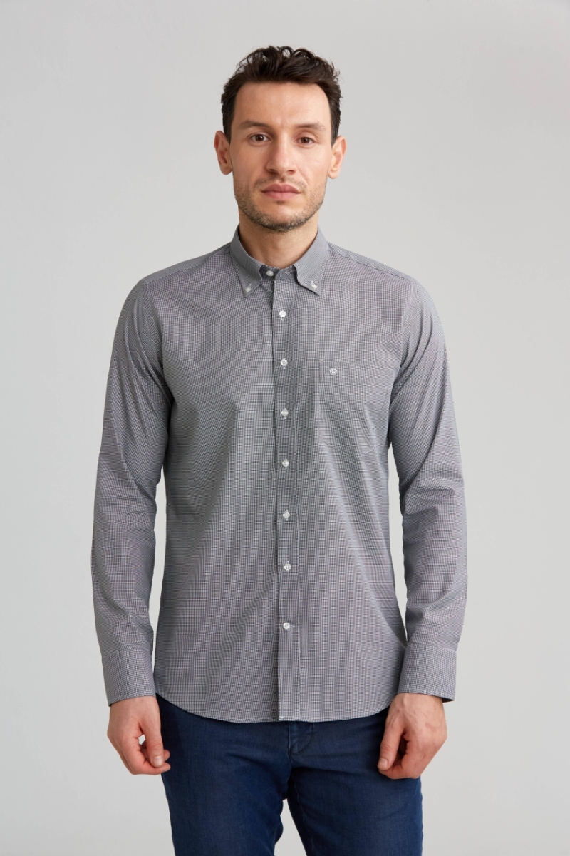 Regular Fit Black Men's Shirt - 1